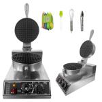 1200W Round Belgian Waffle Maker with Timer