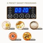 Electric Food Steamer with 2 Tiers and Auto Shut-Off