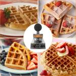 1200W Round Belgian Waffle Maker with Timer