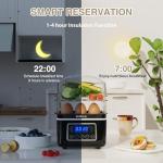 Electric Food Steamer with 2 Tiers and Auto Shut-Off