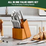 EWFEN 14-Piece German Stainless Steel Knife Set