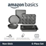 Amazon Basics 6-Piece Nonstick Bakeware Set