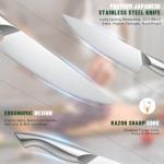 EWFEN 14-Piece German Stainless Steel Knife Set
