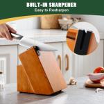 EWFEN 14-Piece German Stainless Steel Knife Set