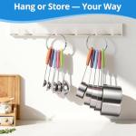 10-Piece Stainless Steel Measuring Cups and Spoons Set