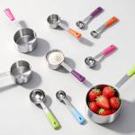 10-Piece Stainless Steel Measuring Cups and Spoons Set