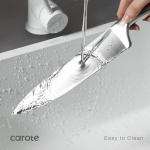 CAROTE 12-Piece Stainless Steel Knife Set with Block