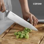 CAROTE 12-Piece Stainless Steel Knife Set with Block