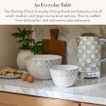 Set of 3 Gray and White Mixing Bowls