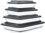 Set of 4 Heavy-Duty Glass Baking Dishes