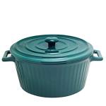 Dark Green 1.1 Quart Ceramic Casserole Dish