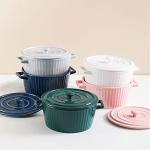 Dark Green 1.1 Quart Ceramic Casserole Dish