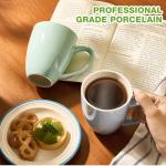 Set of 6 Colorful Ceramic Coffee Mugs