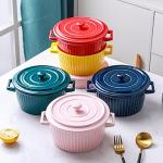 Dark Green 1.1 Quart Ceramic Casserole Dish