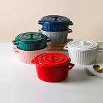 Dark Green 1.1 Quart Ceramic Casserole Dish