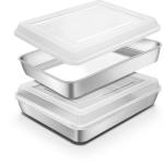 Stainless Steel Baking Pan Set with Lids