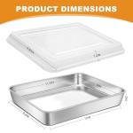 Stainless Steel Baking Pan Set with Lids