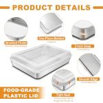 Stainless Steel Baking Pan Set with Lids