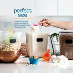 Airtight Square Containers 4-Pack for Pantry Organization