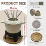 15-Piece Cast Iron Fondue Set with Accessories
