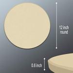 VIKEYHOME Heavy Duty Round Pizza Stone, 12 Inch