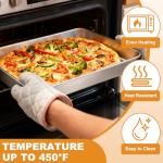 Stainless Steel Baking Pan Set with Lids