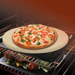 VIKEYHOME Heavy Duty Round Pizza Stone, 12 Inch