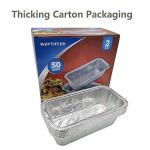 50 Pack Heavy Duty Aluminum Foil Loaf Pans