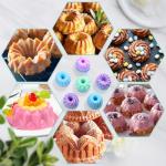 24Pack Silicone Donut Molds and Baking Cups
