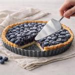 9-Inch Tart Pan with Removable Bottom and Server