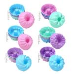 24Pack Silicone Donut Molds and Baking Cups