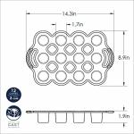 Nordic Ware Petite Graphite Popover Pan