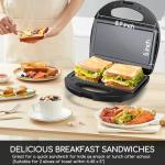 Aigostar Compact Non-Stick Sandwich Maker Grill