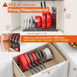 Adjustable Kitchen Pot Organizer with Silicone Pads