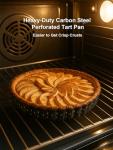 9-Inch Tart Pan with Removable Bottom and Server