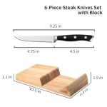 Alata 6-Piece Razor-Sharp Steak Knives Set