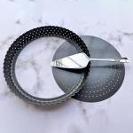 9-Inch Tart Pan with Removable Bottom and Server