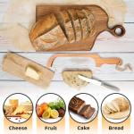 Wooden Bread Slicer with Stainless Steel Knife