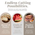 Electric Knife Set - Quiet Ergonomic Blade for Precision