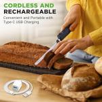 NutriChef Cordless Electric Knife for Meats