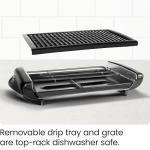 Smokeless Indoor Electric Grill with Non-Stick Surface