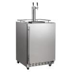 24-Inch Outdoor Kegerator with 2 Taps and Accessories