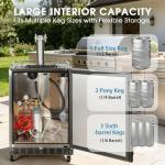 24-Inch Outdoor Kegerator with 2 Taps and Accessories