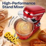 VIVOHOME 1500W 5.7L Tilt-Head Stand Mixer