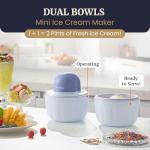 Elite Pint Perfect Ice Cream Maker with Dual Bowls