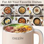 Dezin Electric Hot Pot for Noodles, Eggs, Soup