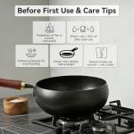 WANGYUANJI 9.5" Heavy-Duty Carbon Steel Wok