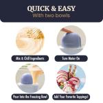 Elite Pint Perfect Ice Cream Maker with Dual Bowls