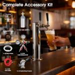24-Inch Outdoor Kegerator with 2 Taps and Accessories