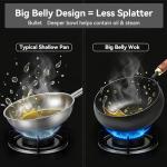 WANGYUANJI 9.5" Heavy-Duty Carbon Steel Wok